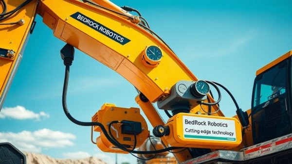 Bedrock Robotics machinery showcasing autonomous construction technology integration.