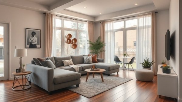 Budget-friendly living room design ideas with a modern cozy style.