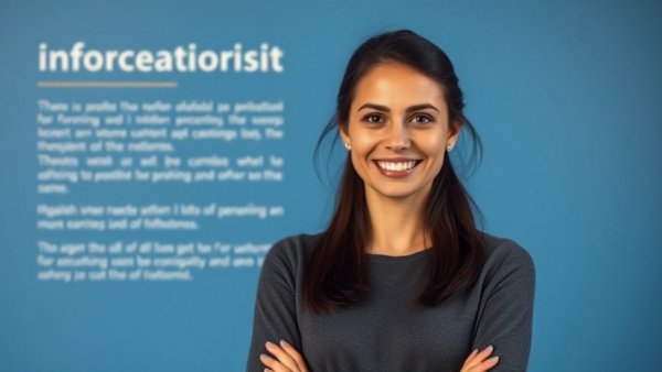 Woman smiling in front of text about visa timelines, highlighting mistakes.