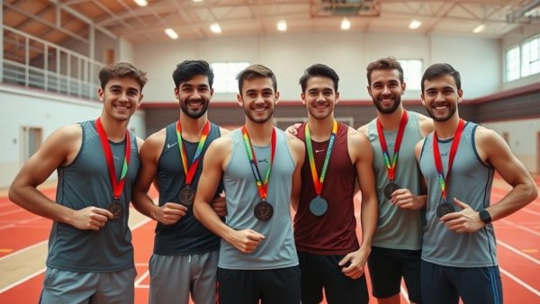 2026 Top 12 Series 2 Men's Results award ceremony with athletes.