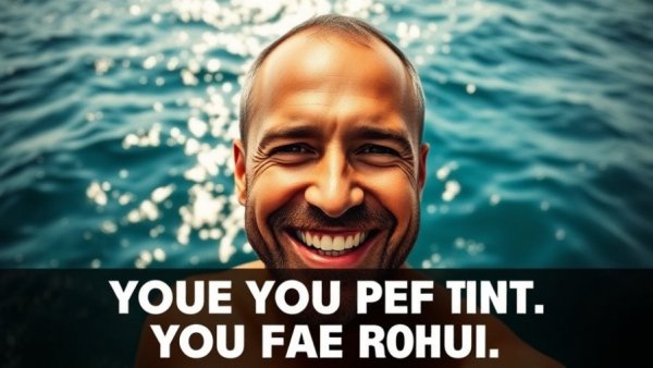 Mark Sowerby Oceans Seven motivational poster with ocean background.