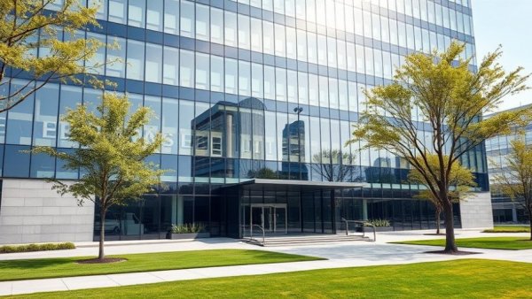 Fluor expects rebound with modern building entrance