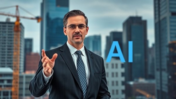 AI in Civil Infrastructure Management discussion with digital backdrop