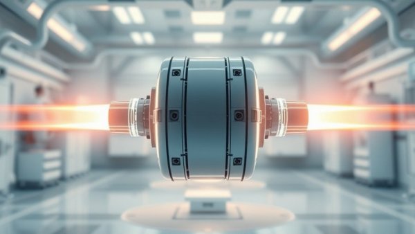 Futuristic device demonstrating fusion power technology.