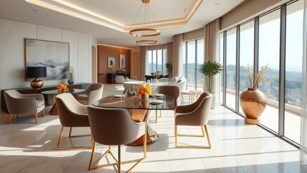 Luxury apartment design tips with modern decor and open-plan layout in Asheville, NC.