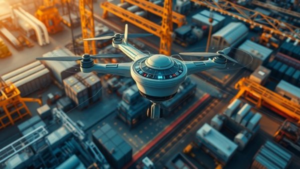 Futuristic industrial productivity monitoring in Singapore.