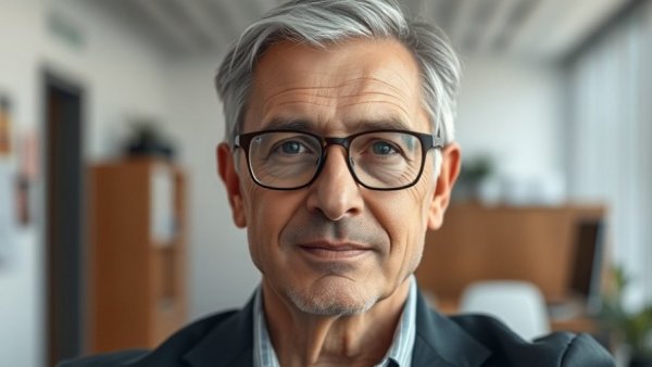 Middle-aged man discussing U.S. foreign policy impact on retirement.