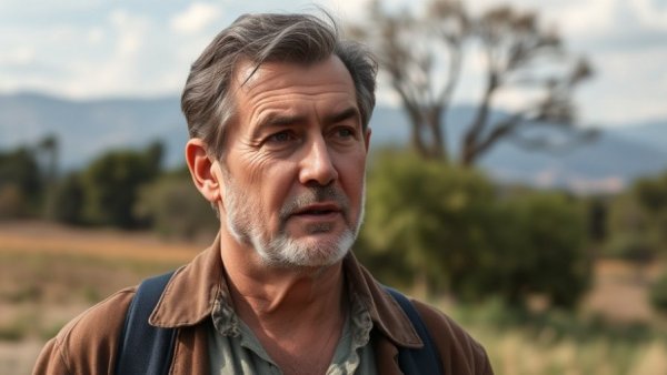 Contemplative retiree in Thailand reflecting on healthcare costs.