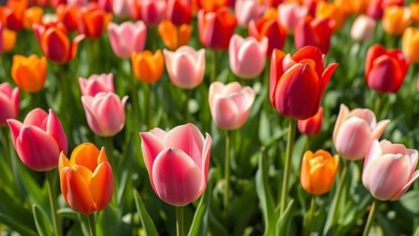 Spring decorating ideas with vibrant tulip garden blooms.