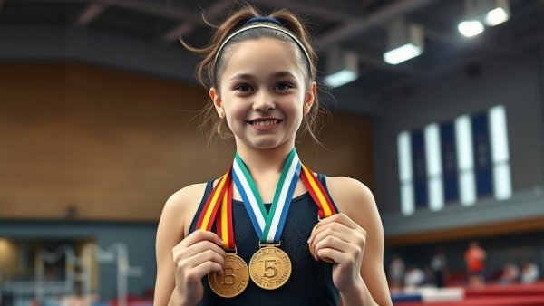 Young gymnast with medals at 2026 English Championships results