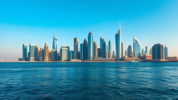Doha skyline on a calm day, returning to normal days in Qatar.