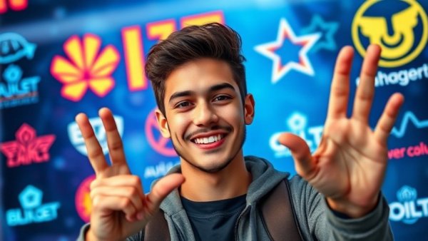 Confident man promoting Home Assistant 2026.3 with digital graphics.