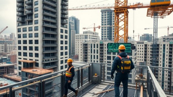 Computer Vision Based Safety Solution in use at a construction site with workers.