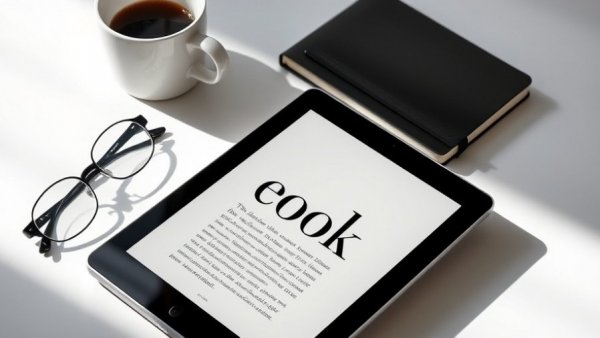 Ebook cover on tablet with coffee and glasses, benefits of red light therapy.