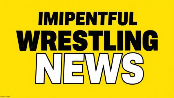 Bold wrestling news logo on a yellow background, highlighting Wrestling Trends March 2026.