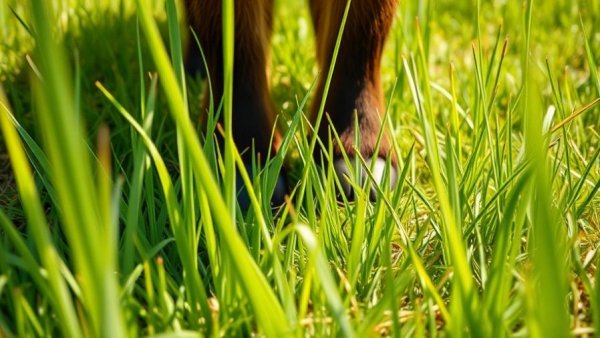 Buffalo grass height of cut with shoes in view.