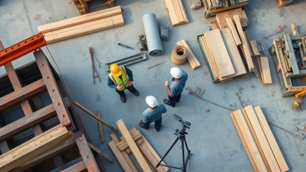 Aerial view of construction site highlighting surging materials prices 2026.