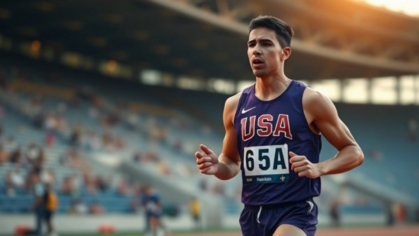 USA relay team member expressing confusion on track.