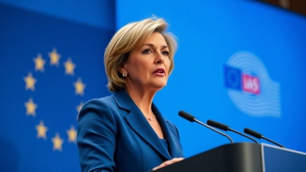 EU Carbon Pricing Revision speaker at conference in blue.