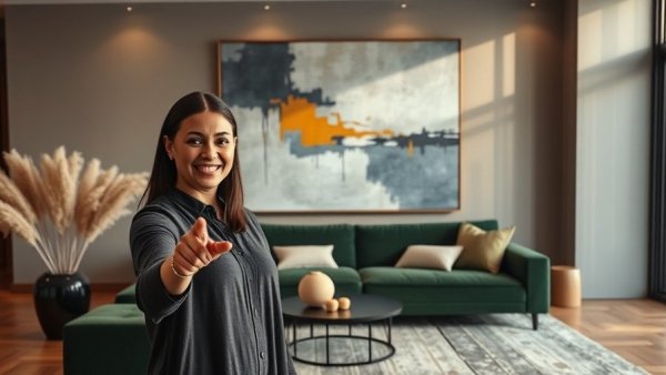 Elegant Home Decor Ideas in a modern living room with stylish elements.