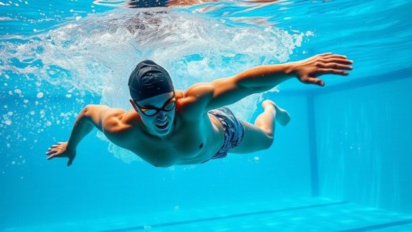 Master the Flutter Kick Technique: Swimmer showing underwater form and technique in a pool.