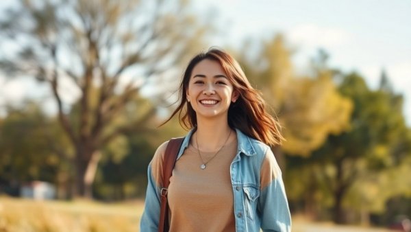 Type 2 Diabetes food choices video with a woman smiling and talking.