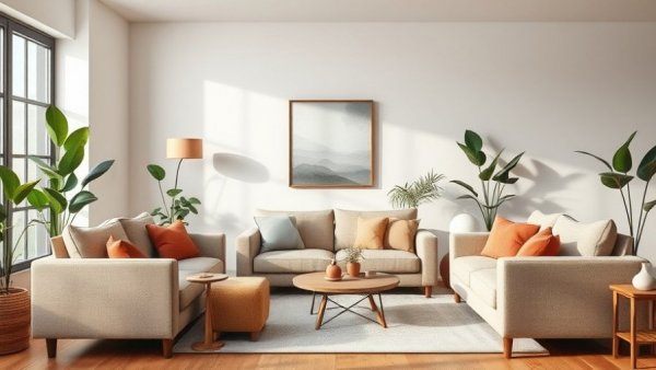 Cozy living room design ideas North Carolina, featuring soft lighting and elegant decor.