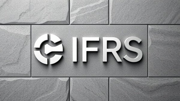 IFRS logo on stone wall, related to Sustainability Reporting Standards Updates.