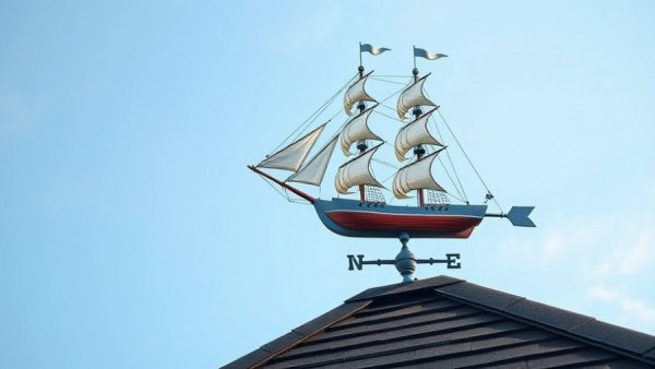 Weathervane ship symbolizing mindfulness in anxiety management.