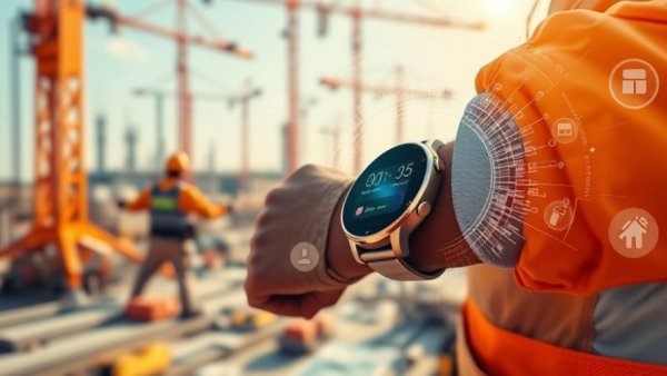 Smartwatch alert system on construction site for real-time hazard response