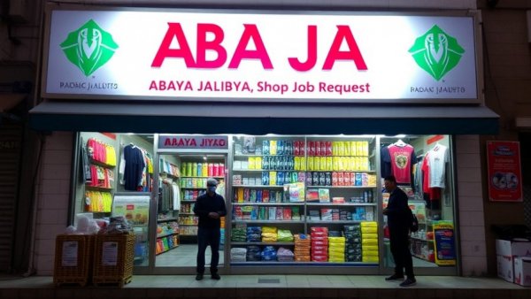 ABAYA JALABYA SHOP JOB REQUEST