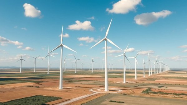 Wind turbines in a field under a clear blue sky - ESG news week in review.
