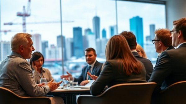 Panel discussing robot use in construction at a New York expo.