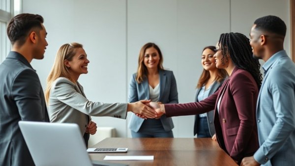 Confidence and Credibility in International Business meeting scene.