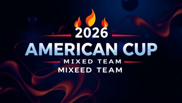 2026 American Cup Mixed Team Competition logo with bold design.