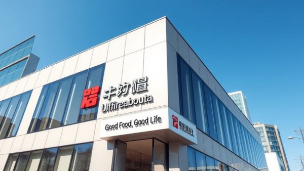 Corporate office facade discussing coffee supply chain and human rights.