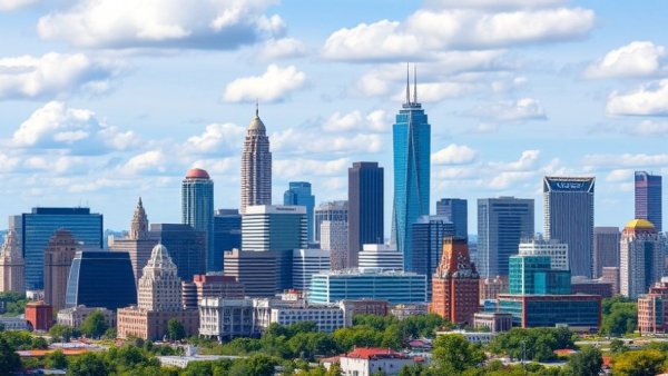 Expansive view of Atlanta skyline capturing its cultural identity.