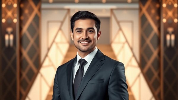 Confident businessman embracing CEO mindset.