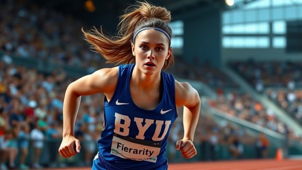 Hedengren breaks collegiate 10K record at track meet, intense running.