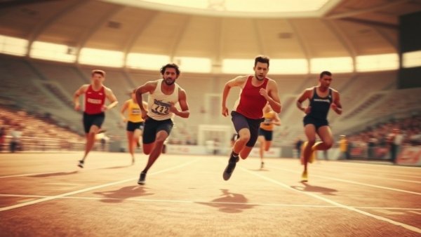 Historic race finish showcasing updated track and field rankings.