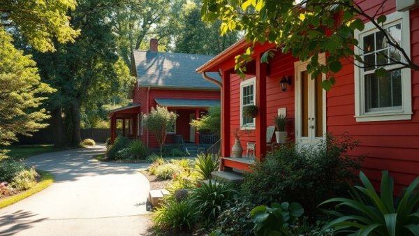 Transforming small outdoor spaces with lush greenery and cozy porch.