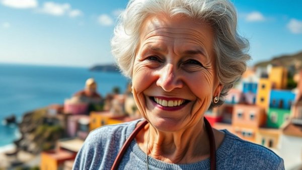 Mexico universal healthcare eligibility explained with scenic Mexican town backdrop.