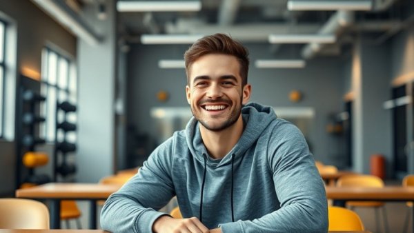 Caeleb Dressel swimming insights Q&A session in a gym setting