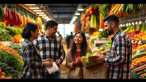 Family shopping in Portugal market illustrating cost of living