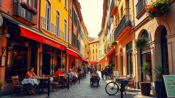 Living Large in Albania Under $2k/month with charming street cafe.