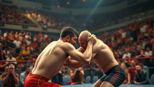 Aleksandr KOMAROV retirement wrestling match, live sports event.