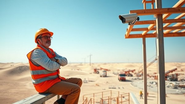 AI monitoring heat stress in Middle Eastern construction.