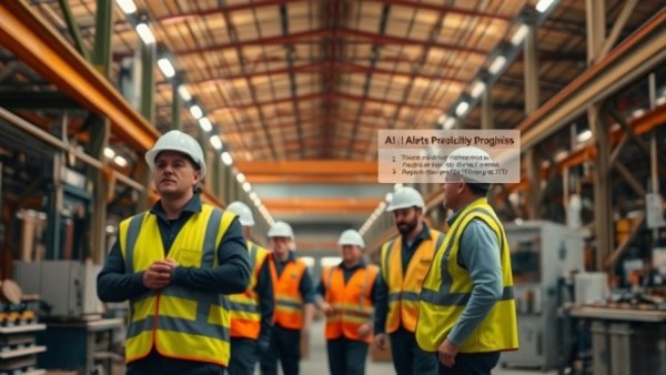 AI reveals hidden factory floor productivity losses with alerts in a modern factory.