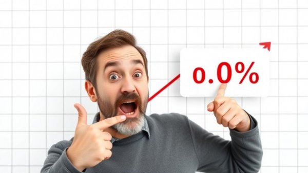 Zillow Housing Market Forecast Downrate illustration with surprised man.