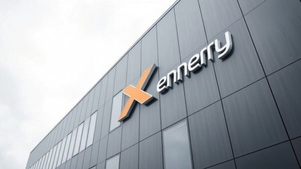 X-Energy IPO Nuclear Technology: modern building facade with logo.